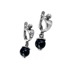 фото Серьги Дали с камнем