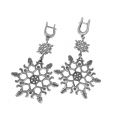 фото Серьги Снежинка