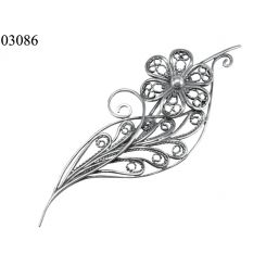 фото Брошь из серебра Нимфа