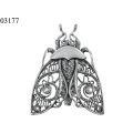 Серебряная брошь Мотылек