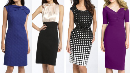 Фото варианты платьев под офисный дресс код